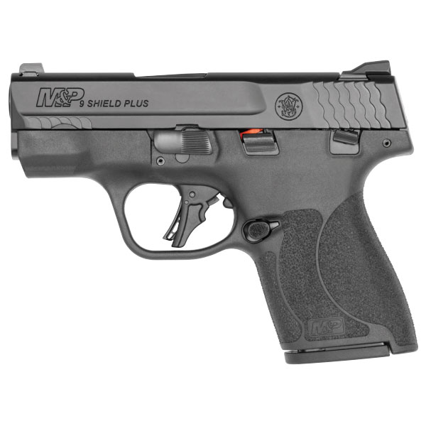 S&W M&P Shield Plus 9mm Pistol With 10 lb Trigger, Black - 13247 - Smith & Wesson