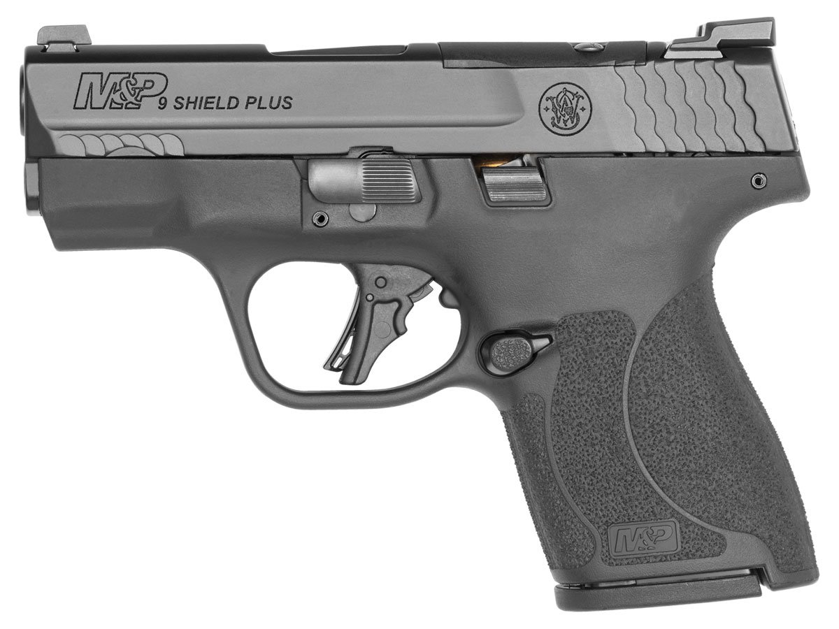 S&W M&P Shield Plus Optics Ready 9mm Pistol, Black - 13558 - Smith & Wesson