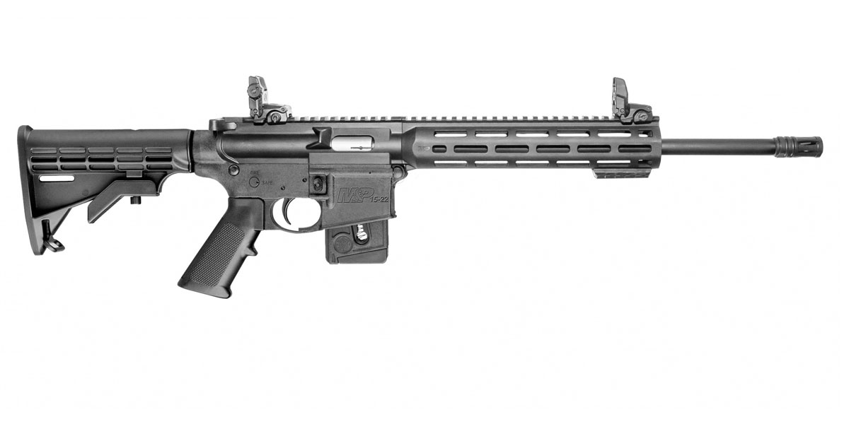 S&W M&P15-22 Sport 10 Round .22 LR AR-15 Rifle, Black - 10206 - Smith & Wesson