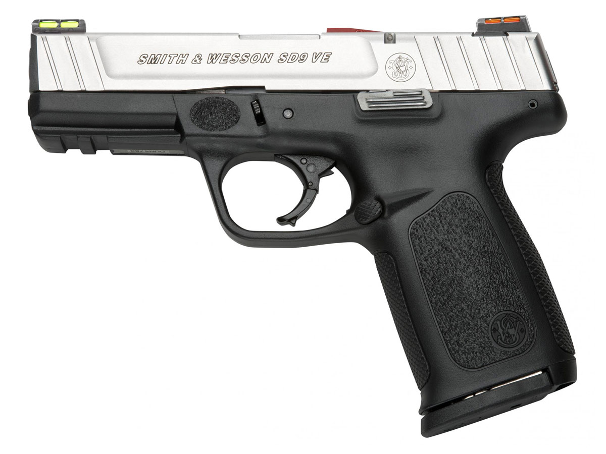 S&W SD9VE Hi Viz 9mm Pistol, Two Tone - 11907 - Smith & Wesson