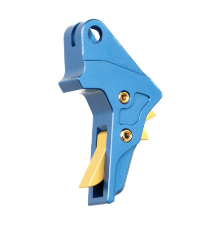 Tyrant Designs - S&W M&P 1.0/2.0 Trigger - TD-MPTRIGFSC-BLUE/GOLD - Tyrant Designs Cnc