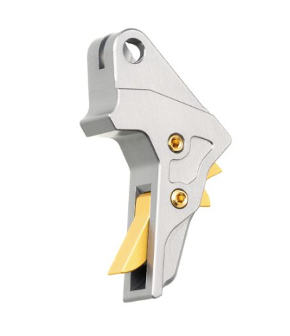 Tyrant Designs - S&W M&P 1.0/2.0 Trigger - TD-MPTRIGFSC-GREY/GOLD - Tyrant Designs Cnc