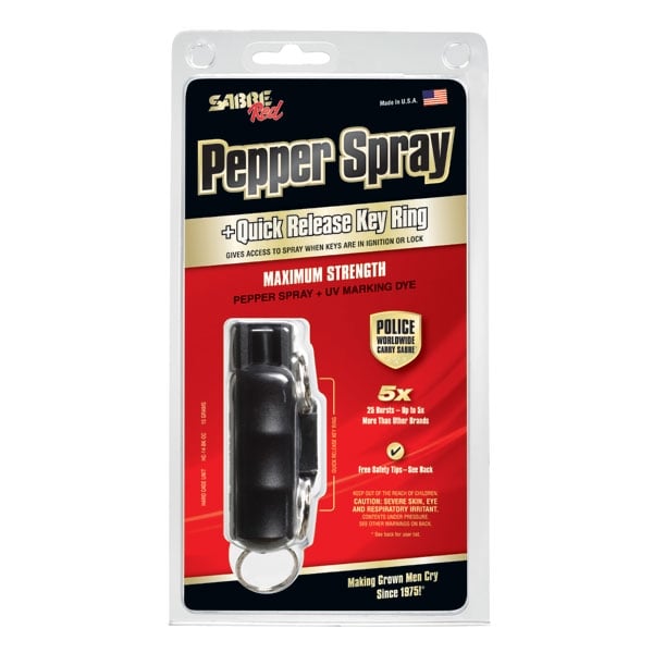 Sabre Pepper Spray Max Strength, Black - HC-14-BK-US - Sabre Aka Security Equipment Corp