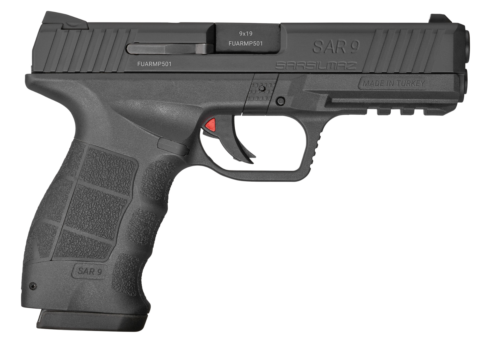 SAR SAR9T 9mm 4.4" 17rd Pistol, Black - SAR9TBL - Sar Usa
