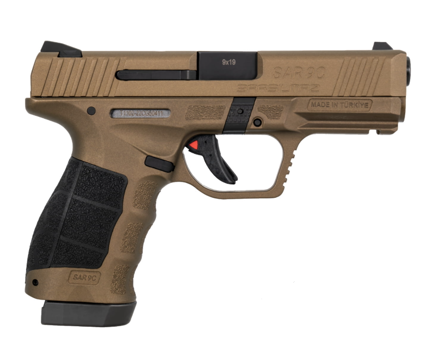 SAR PSAR9 4" Compact 9mm 15rd Pistol, Bronze - SAR9CBR - Sar Usa