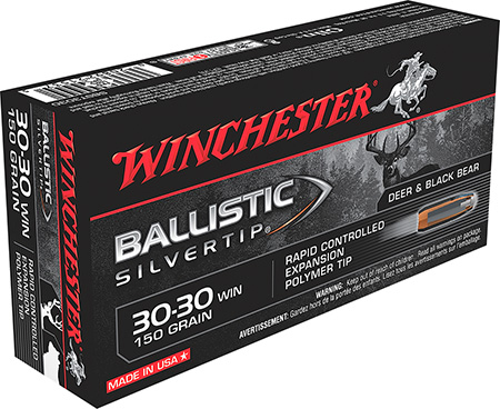Winchester 30-30 150gr Ballistic SilverTip rifle Ammunition 20rds - SBST3030 - Winchester