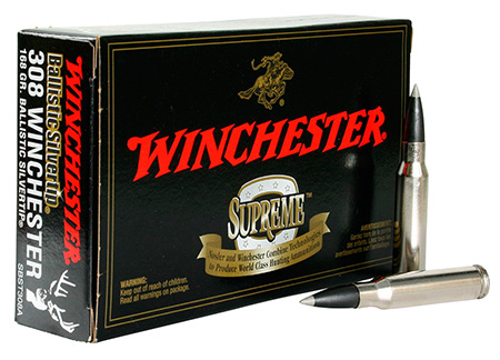 Winchester 308 168gr Ballistic SilverTip Rifle Ammunition 20rds - SBST308A - Winchester