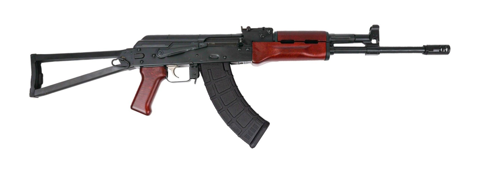 PSAK-47 GF4 Forged Triangle Side Folding Rifle, Redwood