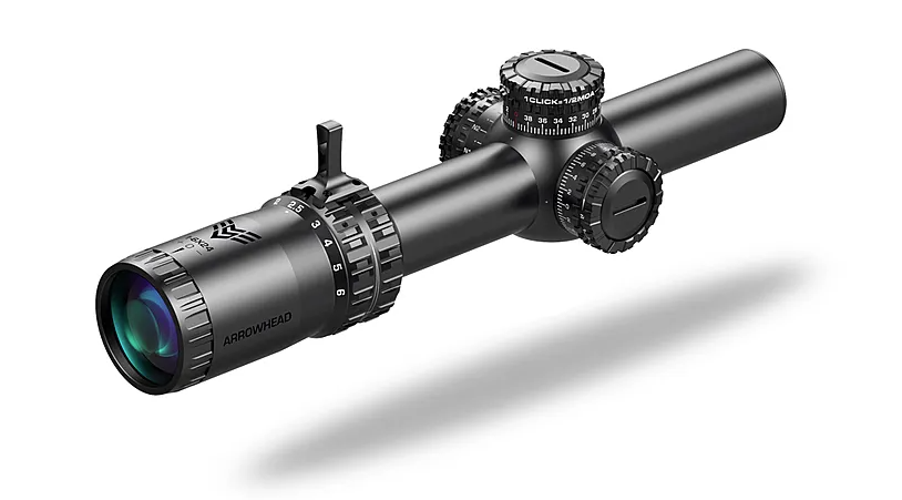 Swampfox Arrowhead Series 1-8X24 SFP IR BDC 30mm Tube Riflescope - ARH18241-B - Swampfox Optics