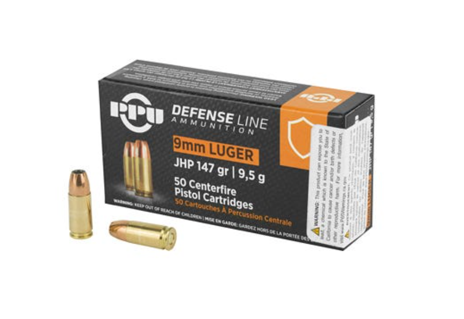 Prvi Partizan Defense 147 gr JHP 9mm Ammo, 50/box - PPD92 - Prvi Partizan