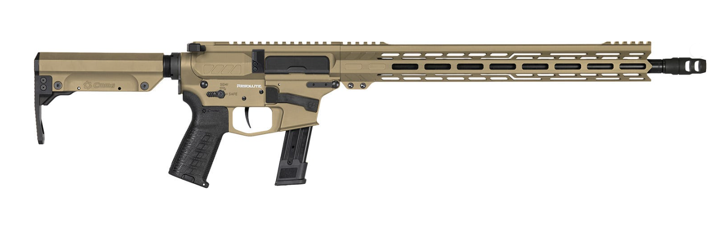CMMG Resolute MK17 9mm 16.10" AR Rifle, Coyote Tan - 92A530FCT - Cmmg