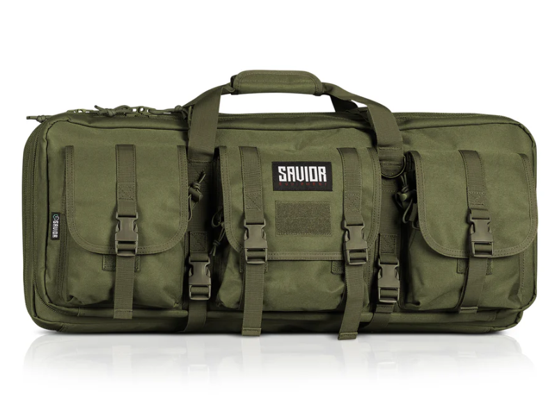 Savior Equipment American Classic 32" Double Rifle Bag Shorty, OD Green - RB-3212DG-V1-OG - Savior Equipment