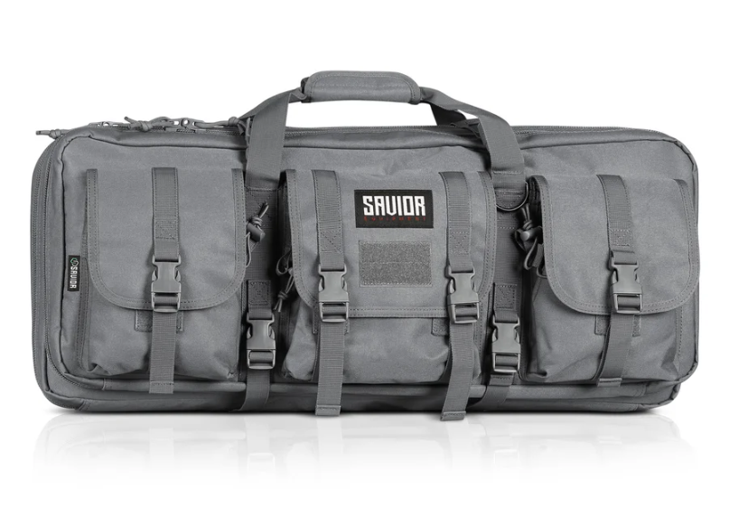 Savior Equipment American Classic 32" Double Rifle Bag Shorty, Gray - RB-3212DG-V1-GS - Savior Equipment