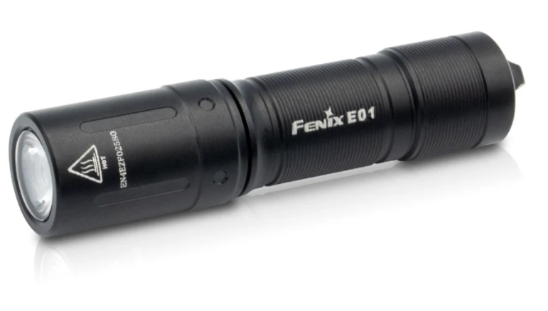 Fenix Black 100 Lumen Keychain Light - FX-E01V2BLK - Fenix Lighting