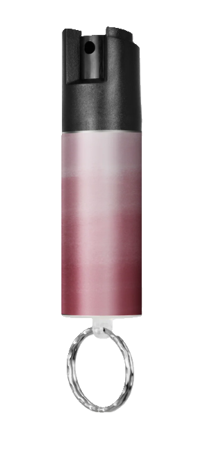Guard Dog 1/2 oz Keychain Pepper Spray with Colored Stickers - Pink Ombre