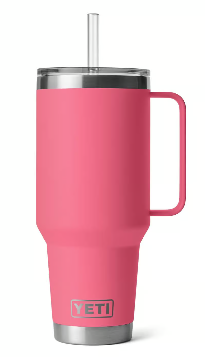 Yeti Rambler 42 oz Straw Mug, Tropical Pink