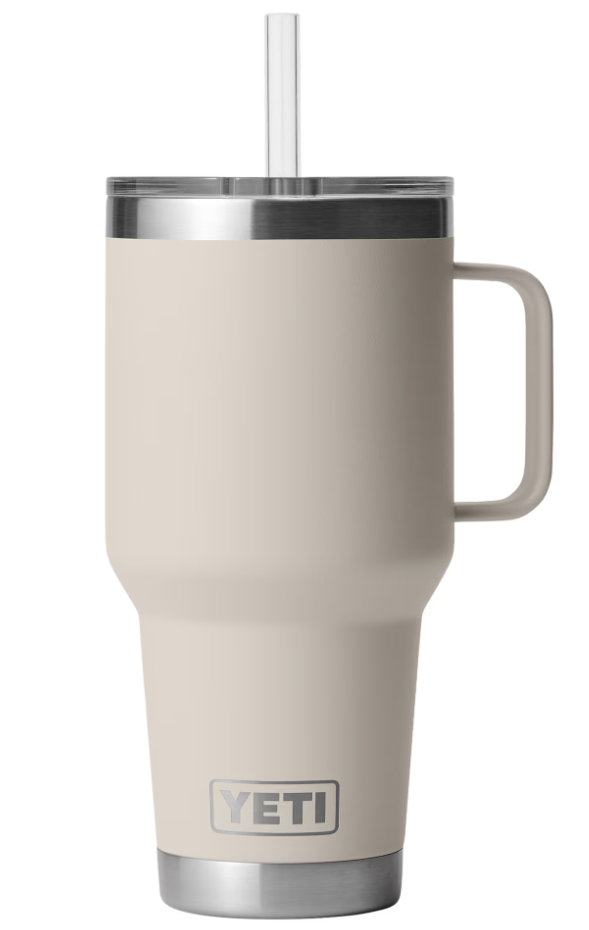 Yeti Rambler 35 oz Straw Mug, Cape Taupe