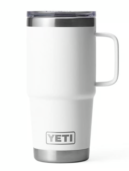 Yeti Rambler 20 oz Travel Mug, White