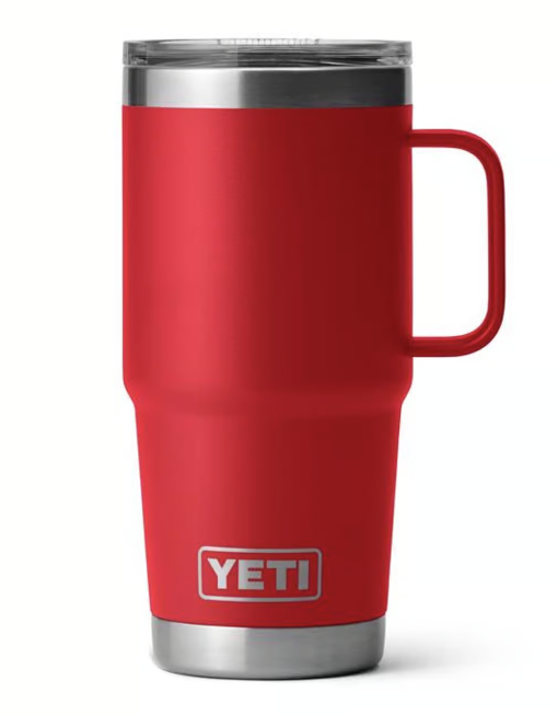 Yeti Rambler 20 oz Travel Mug, Rescue Red