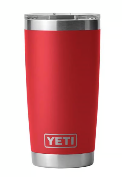 Yeti Rambler 20 oz Tumbler MagSlider Lid, Rescue Red