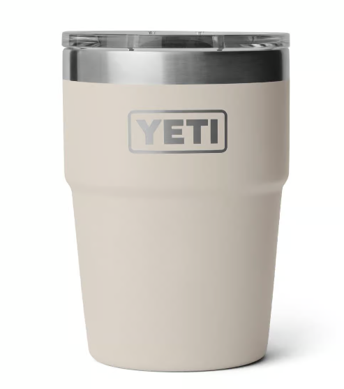 YETI Rambler 16 oz Stackable Tumbler with MagSlider Lid, Cape Taupe