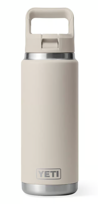 YETI Rambler 26 oz Bottle with Straw Cap, Cape Taupe