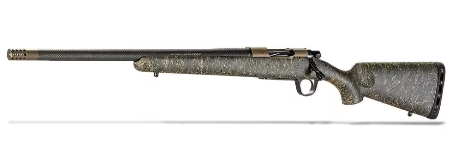Christensen Arms Ridgeline 308 Win 20" 4rd Bolt Action Rifle w/ Threaded Barrel, Bronze/Green Webbing - 801-06030-01 - Christensen Arms