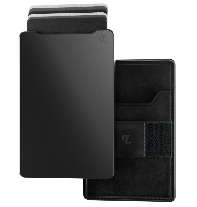 Groove Life Leather Wallet - Gun Metal & Black - WLT3-322