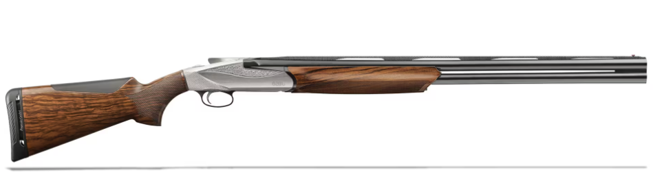 Benelli 828U 26" 12ga O/U Shotgun, Satin Walnut Engraved - Benelli