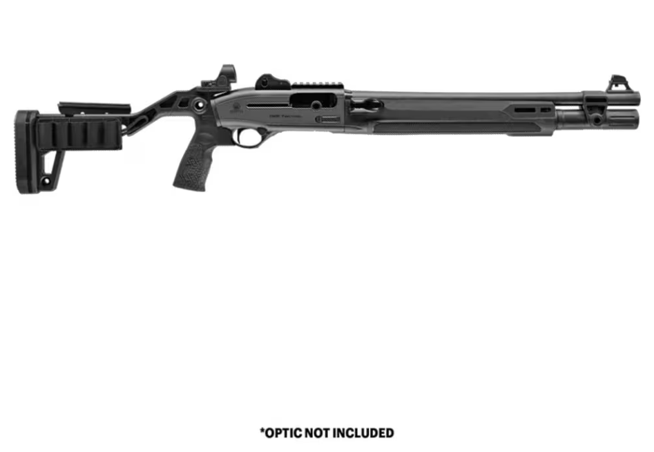 Beretta 1301 Tactical MOD.2 18.5" 12 Gauge 5rd Shotgun W/Pistol Grip & Folding Chisel Stock, Black - Beretta