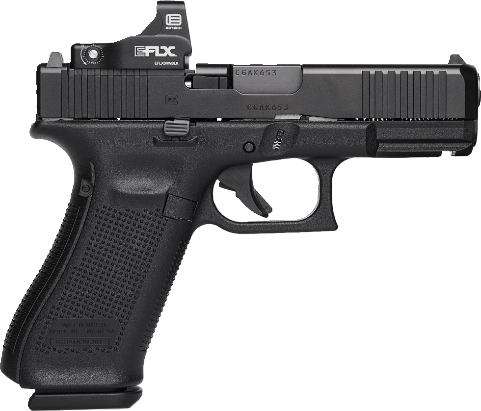 Glock G45 Gen5 MOS 4.02" 9mm 17rd Pistol w/ EoTech 3MOA Mini Reflex Sight - PA455E203MOS - Glock