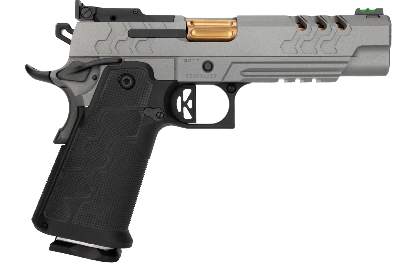Kimber Mfg, Inc 2K11 Target 5" Coyote PVD Bull Barrel 9mm 20rd Optic Ready Pistol MJD Black/Stainless - 3500060 - Kimber