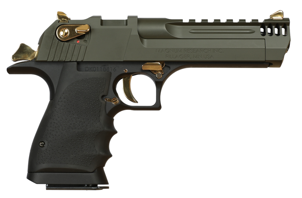 Magnum Research Desert Eagle L5 5" 50AE 7rd Pistol, IMB / Mil-Spec Green Cerakote - DE50L5MSG - Magnum Research