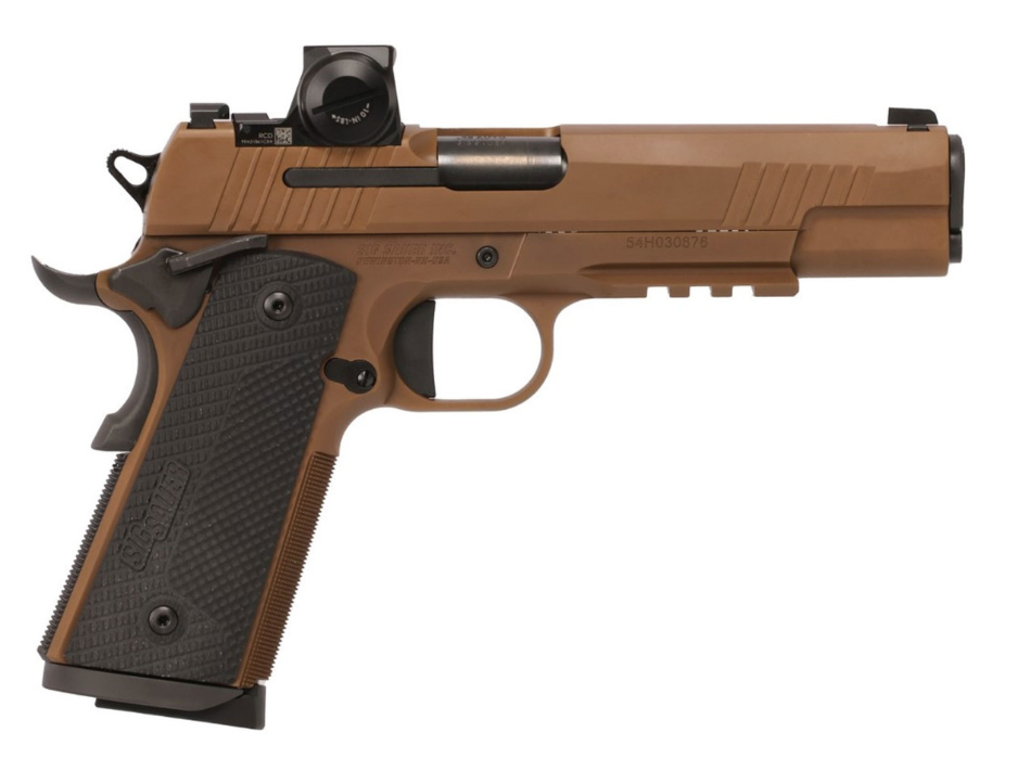Sig Sauer 1911 X-Series O.R 5" 45 ACP (2)8rd Pistol w/ ROMEOX Compact, Coyote - 1911XR-45-CXR3-RXX