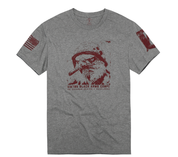 Viktos Eagle Bravo Tee, Graphite Heather - 3X-Large