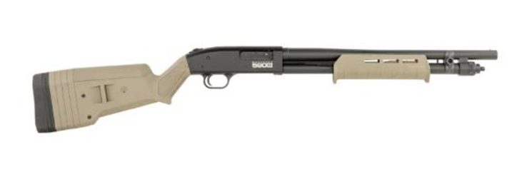 Mossberg 590S Compact 18.5" 12GA Shotgun, FDE - 181498 - Mossberg