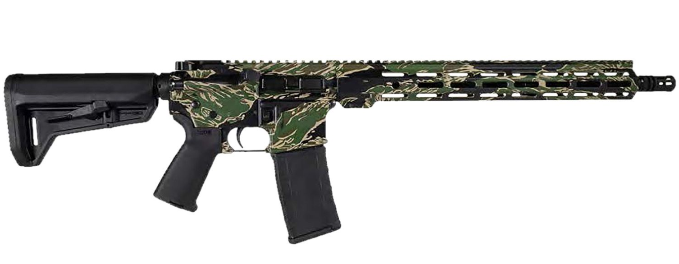 Shark Coast Tactical 16" 5.56 Nato Rifle, Tiger Stripe - Shark Coast Tactical
