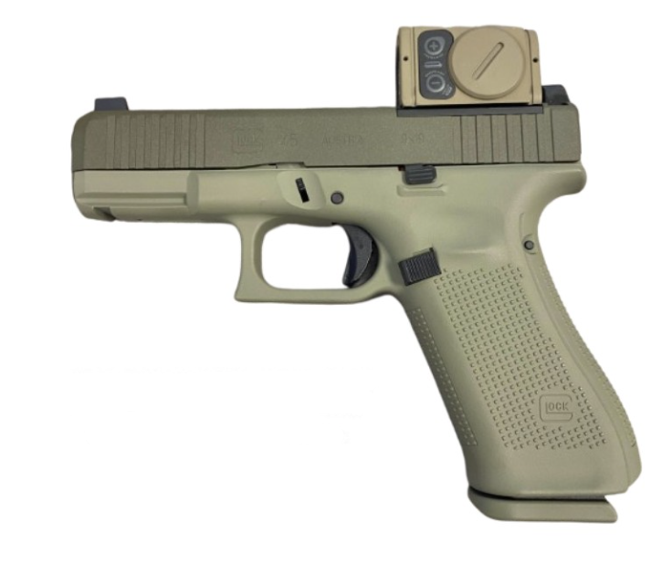 Glock 45 MOS 9mm 17rd Pistol w/Aimpoint ACRO, "Debo" Green - PA455S204NODGAC - Glock