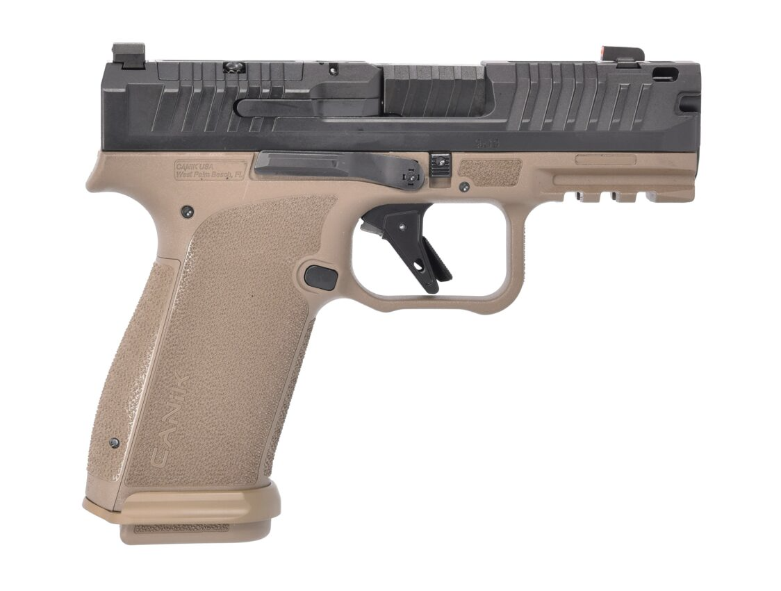 Canik METE MC9 Prime 3.63" 9MM (2)17rd O.R Compensated Pistol, Black/FDE - HG8328BD-N