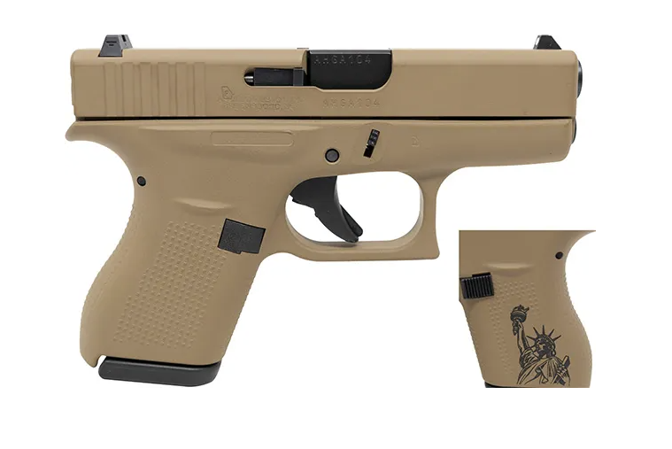 Glock G42 Liberty 3.26" .380acp 6rd Pistol, Barrett Brown - ACG-57095 - Glock