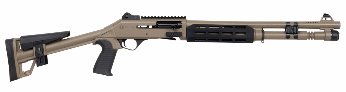 Panzer M4 Pro Speed A.R.G.O. 18.5" 12ga Semi-Auto Shotgun, FDE
