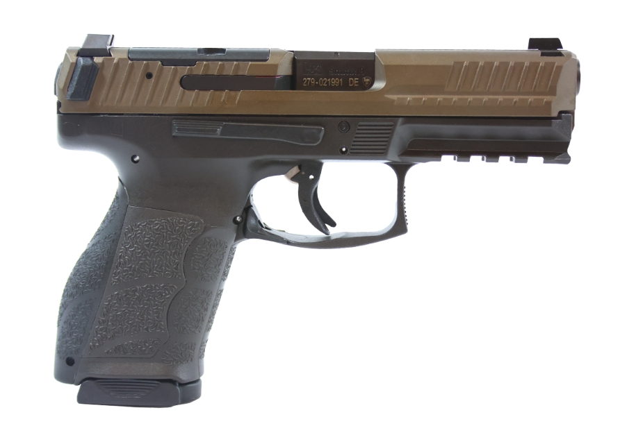 HK VP9A1 K 4.09" 9MM O.R. (2)15rd Pistol, Midnight Bronze - 81001305 - H&K
