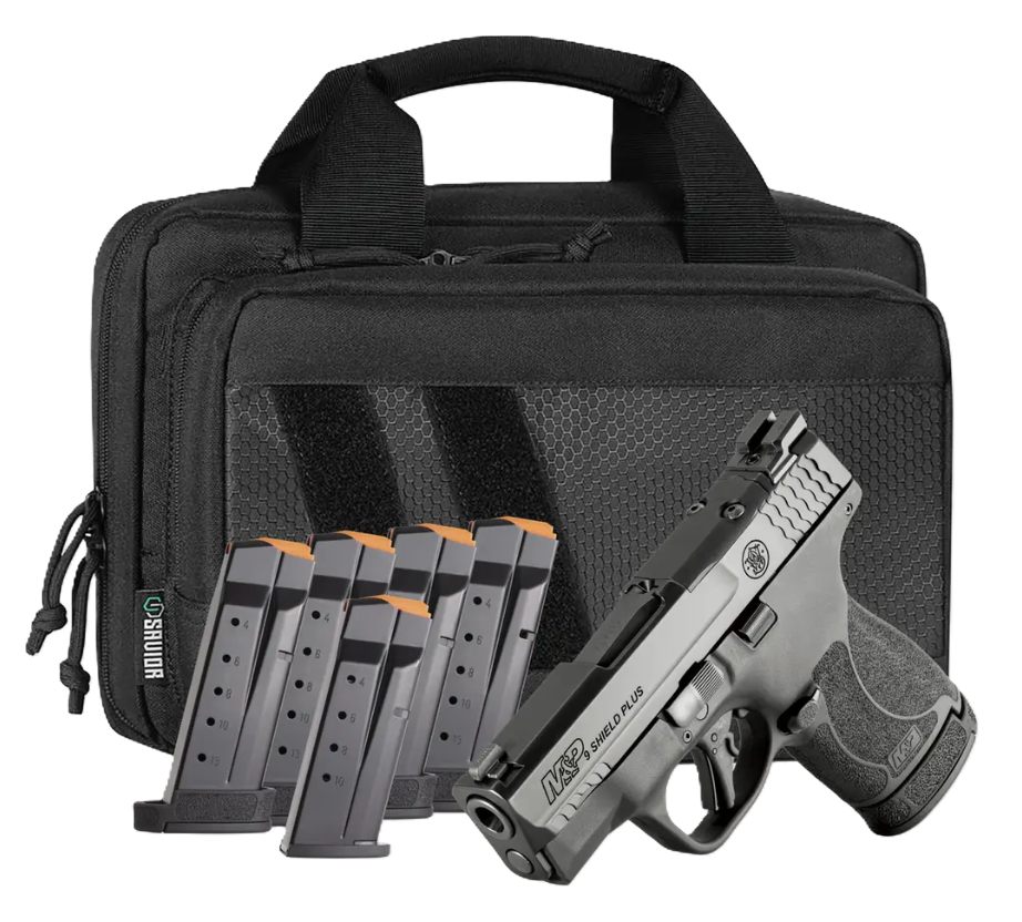 Smith & Wesson Shield Plus OR 3.1" 9mm (1)10rd/(5)13rd Pistol, w/ Pistol Bag, No Thumb Safety - 14800 - Smith & Wesson