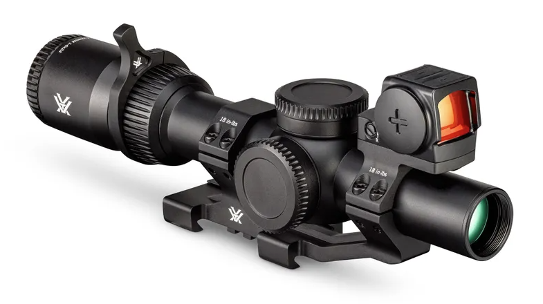 Vortex Venom(R) 1-6x24 + Enclosed Micro Red Dot + 12 O'Clock Mount Bundle - BNDL-VEN1601-VENMRD3-MTS - Vortex