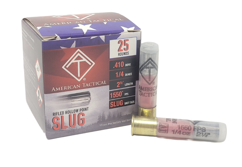 American Tactical 2.5" 410 Gauge Ammo, 25/box - ATIAC410R