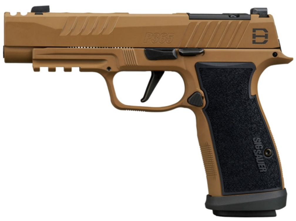 Sig Sauer P365-DH3 Comp AXG 3.7" 9mm 17rd/21rd Pistol, Coyote - Sig Sauer