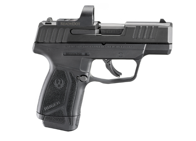 Ruger Max-9 3.2" 9mm Luger (1)12rd OR Handgun, Black with ReadyDot Micro Reflex Sight - 3523 - Ruger