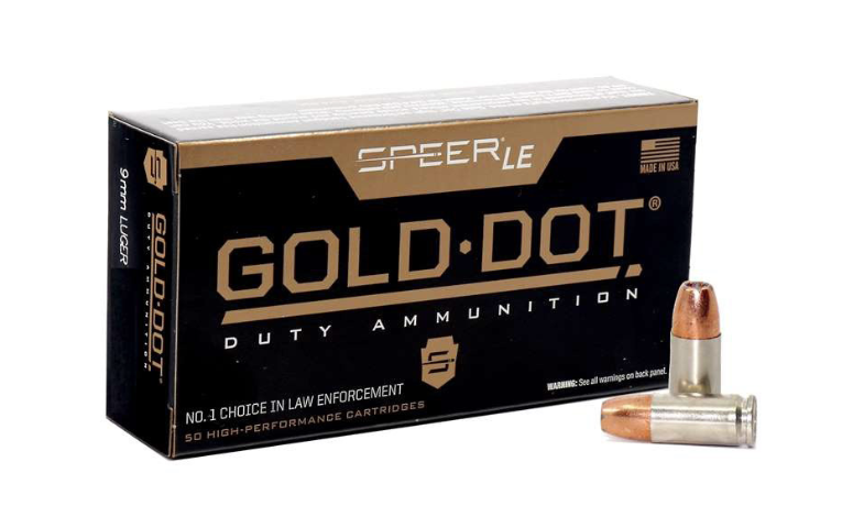 Speer Gold Dot 9mm 147gr. JHP Ammo, 50rds - 53619 - Speer