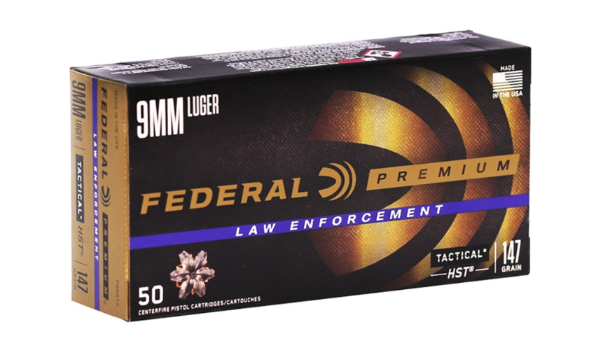 Federal Premium LE Tactical HST 9mm 147gr JHP Ammo, 50rds - P9HST2 - Federal
