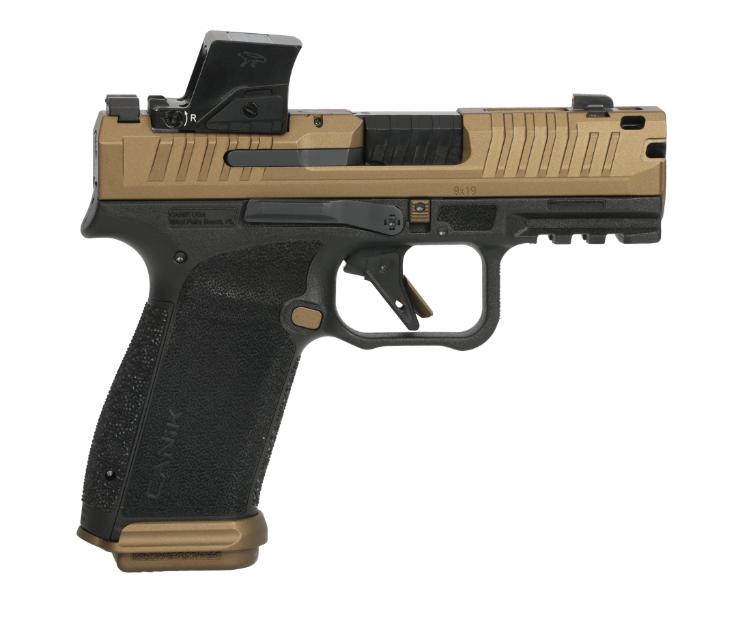 Canik METE MC9 Prime 3.64" 9MM O.R. (2)17rd Pistol, Black/Bronze w/ MO4 - HG8573LEV-N - Canik